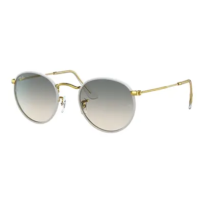 Ray-Ban Sunglasses Man Round Metal Full Color Legend - Gold Frame Grey Lenses 50-21