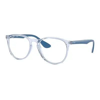 Ray-Ban Eyeglasses Woman Erika Optics - Light Blue Frame Clear Lenses Polarized 51-18