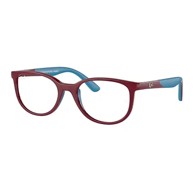 Ray-Ban Eyeglasses Children Rb1622 Optics Kids Bio-based - Bordeaux On Blue Frame Clear Lenses P