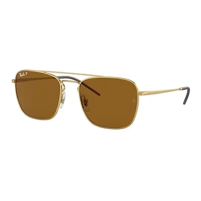 Ray-Ban Sunglasses Man Rb3588 - Arista Gold Frame Brown Lenses Polarized 55-19