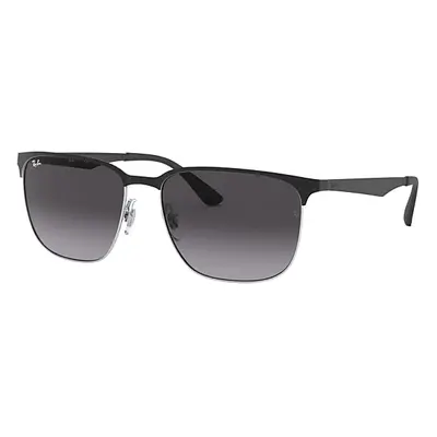 Ray-Ban Sunglasses Unisex Rb3569 - Black On Silver Frame Grey Lenses 59-17