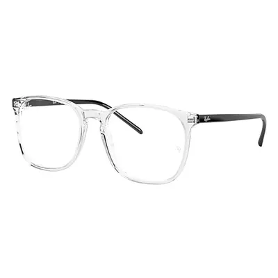 Ray-Ban Eyeglasses Unisex Rb5387 Optics - Black Frame Clear Lenses Polarized 54-18