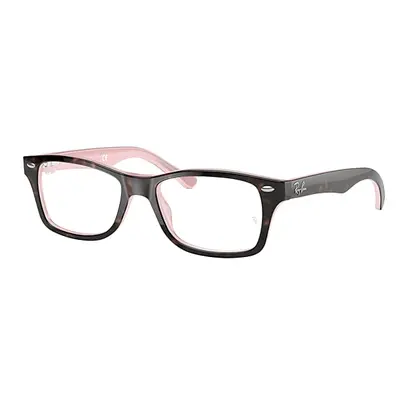 Ray-Ban Eyeglasses Children Rb1531 Optics Kids - Havana On Opal Pink Frame Clear Lenses 46-16