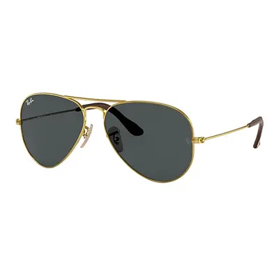 Ray-Ban Sunglasses Unisex Aviator @collection - Arista Gold Frame Blue Lenses 58-14