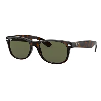 Ray-Ban Sunglasses Unisex New Wayfarer Classic - Tortoise Frame Green Lenses 58-18