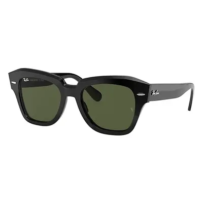 Ray-Ban Sunglasses Unisex State Street - Black Frame Green Lenses 49-20