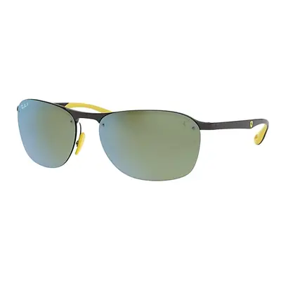 Ray-Ban Sunglasses Man Rb4302m Scuderia Ferrari Collection - Grey Frame Silver Lenses Polarized 