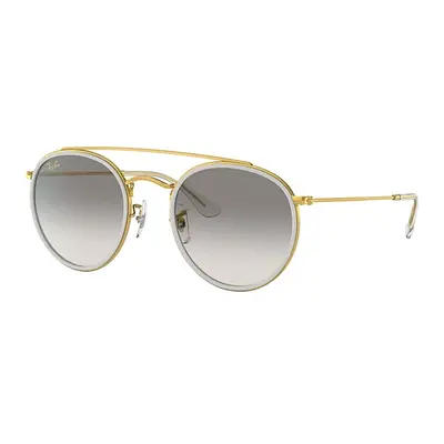 Ray-Ban Sunglasses Unisex Round Double Bridge - Gold Frame Grey Lenses 51-22