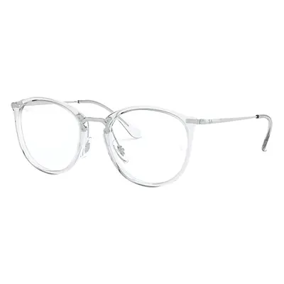 Ray-Ban Eyeglasses Woman Rb7140 Optics - Silver Frame Clear Lenses 51-20