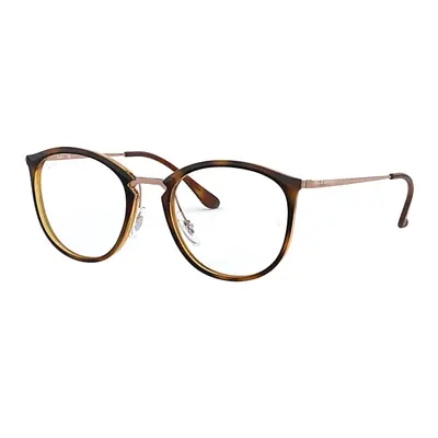 Ray-Ban Eyeglasses Woman Rb7140 Optics - Bronze-copper Frame Clear Lenses 51-20