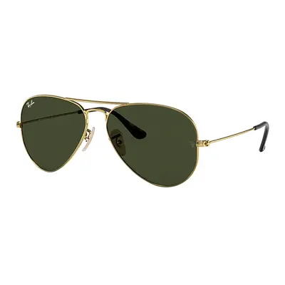 Ray-Ban Sunglasses Unisex Aviator Havana Collection - Arista Gold Frame Green Lenses 62-14