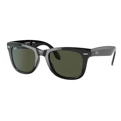 Ray-Ban Sunglasses Man Wayfarer Folding Classic - Black Frame Green Lenses 50-22