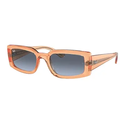 Ray-Ban Sunglasses Unisex Kiliane Bio-based - Transparent Orange Frame Blue Lenses 54-21