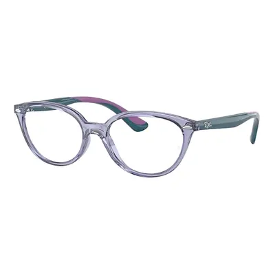 Ray-Ban Eyeglasses Children Rb1612 Optics Kids - Turquoise On Violet Frame Clear Lenses Polarize