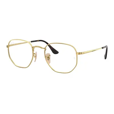 Ray-Ban Eyeglasses Unisex Hexagonal Optics - Arista Gold Frame Clear Lenses 54-21