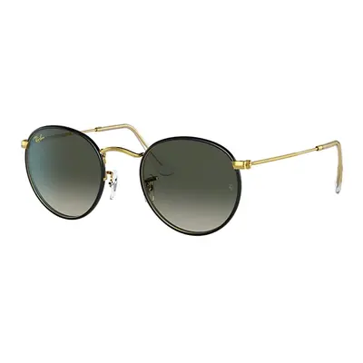 Ray-Ban Sunglasses Man Round Metal Full Color Legend - Gold Frame Grey Lenses 50-21