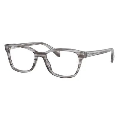 Ray-Ban Eyeglasses Children Rb1591 Optics Kids - Striped Grey Frame Clear Lenses Polarized 46-16