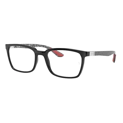 Ray-Ban Eyeglasses Man Rb8906 Optics - Shiny Black Frame Clear Lenses 52-19