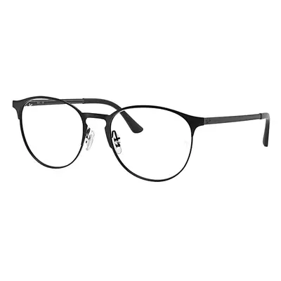 Ray-Ban Eyeglasses Unisex Rb6375 Optics - Black Frame Clear Lenses Polarized 51-18