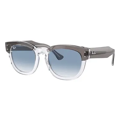 Ray-Ban Sunglasses Unisex Mega Hawkeye - Grey On Transparent Frame Blue Lenses 53-21