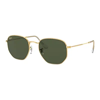 Ray-Ban Sunglasses Unisex Hexagonal - Gold Frame Green Lenses 54-21