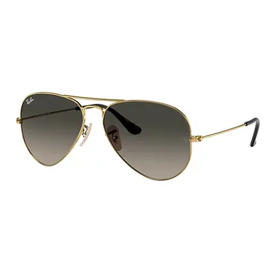 Ray-Ban Sunglasses Unisex Aviator Havana Collection - Arista Gold Frame Grey Lenses 58-14