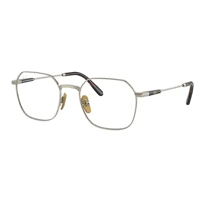 Ray-Ban Eyeglasses Unisex Jim Titanium Optics - Arista Gold Frame Clear Lenses Polarized 53-20