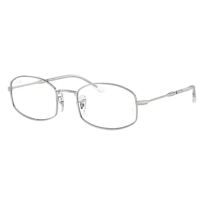 Ray-Ban Eyeglasses Unisex Rb6510 Optics - Silver Frame Clear Lenses Polarized 52-20