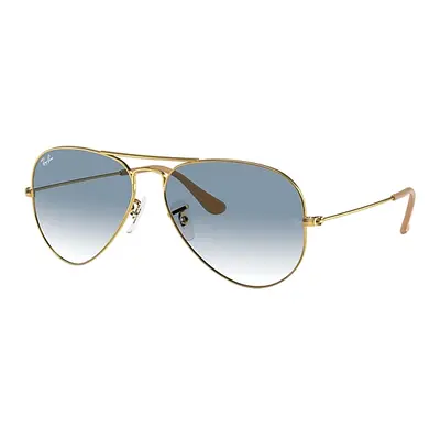 Ray-Ban Sunglasses Unisex Aviator Gradient - Arista Gold Frame Blue Lenses 62-14