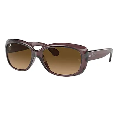 Ray-Ban Sunglasses Woman Jackie Ohh Transparent - Transparent Brown Frame Brown Lenses Polarized