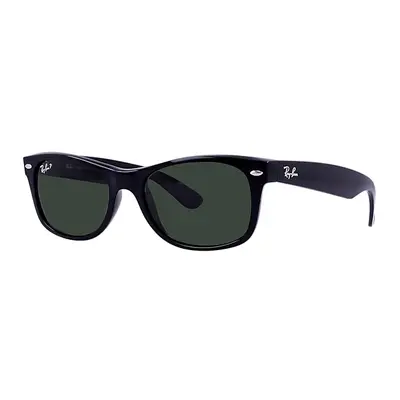 Ray-Ban Sunglasses Unisex New Wayfarer Classic - Black Frame Green Lenses Polarized 55-18