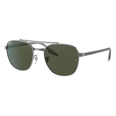 Ray-Ban Sunglasses Unisex Rb3688 - Grey On Transparent Frame Green Lenses 55-19