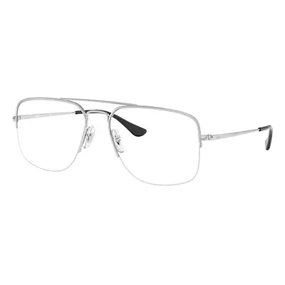 Ray-Ban Eyeglasses Unisex General Gaze Optics - Silver Frame Clear Lenses Polarized 56-17