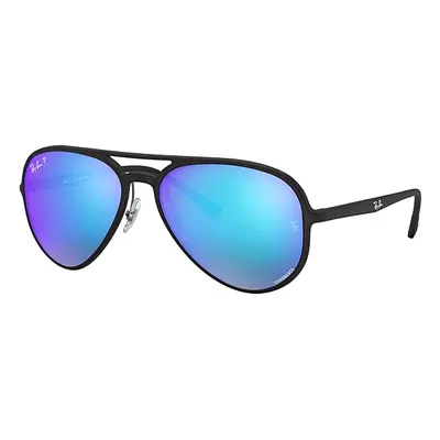 Ray-Ban Sunglasses Unisex Rb4320ch Chromance - Black Frame Blue Lenses Polarized 58-16