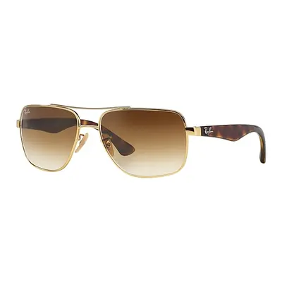 Ray-Ban Sunglasses Man Rb3483 - Arista Gold Frame Brown Lenses 60-16