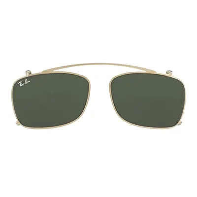 Ray-Ban Clipon Unisex Rb5228 Clip-on - Arista Gold Frame Green Lenses 55-17