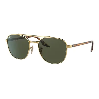 Ray-Ban Sunglasses Unisex Rb3688 - Yellow Havana Vintage Frame Green Lenses 58-19