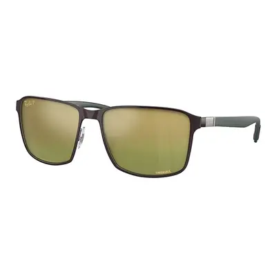 Ray-Ban Sunglasses Unisex Rb3721ch Chromance - Green Frame Green Lenses Polarized 59-17