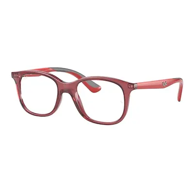 Ray-Ban Eyeglasses Children Rb1604 Optics Kids - Red Frame Clear Lenses Polarized 46-16