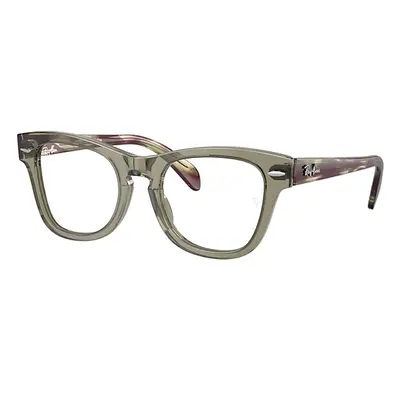 Ray-Ban Eyeglasses Children Rb9707v Optics Kids - Striped Green Havana Frame Clear Lenses Polari