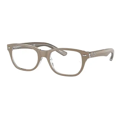 Ray-Ban Eyeglasses Children Rb1555 Optics Kids - Beige On Transparent Frame Clear Lenses Polariz