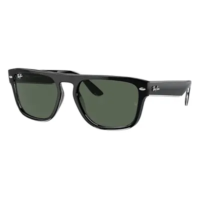 Ray-Ban Sunglasses Unisex Rb4407 - Black Transparent Frame Green Lenses 57-19