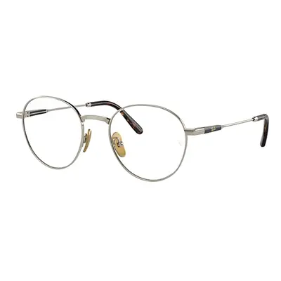 Ray-Ban Eyeglasses Unisex David Titanium Optics - Arista Gold Frame Clear Lenses Polarized 51-20