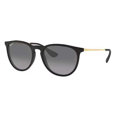 Ray-Ban Sunglasses Woman Erika @collection - Gold Frame Black Lenses Polarized 54-18