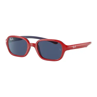 Ray-Ban Sunglasses Children Rb9074s Kids - Red On Rubber Blue Frame Blue Lenses 39-16