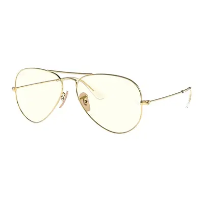 Ray-Ban Sunglasses Unisex Aviator Clear Evolve - Arista Gold Frame Grey Lenses 58-14