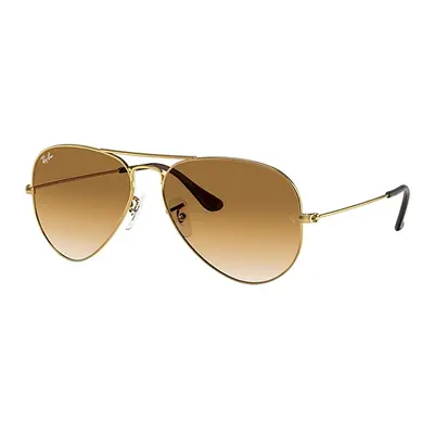 Ray-Ban Sunglasses Unisex Aviator Gradient - Arista Gold Frame Brown Lenses 62-14