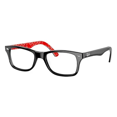 Ray-Ban Eyeglasses Unisex Rb5228 Optics - Black Frame Clear Lenses 55-17