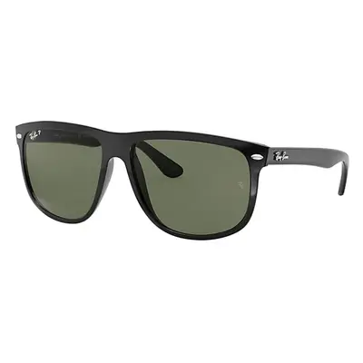 Ray-Ban Sunglasses Man Boyfriend - Black Frame Green Lenses Polarized 60-15