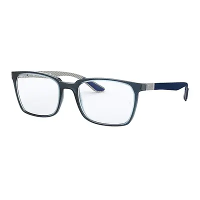 Ray-Ban Eyeglasses Man Rb8906 Optics - Blue Frame Clear Lenses 52-19